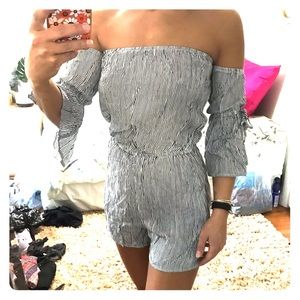 Off the shoulder romper!